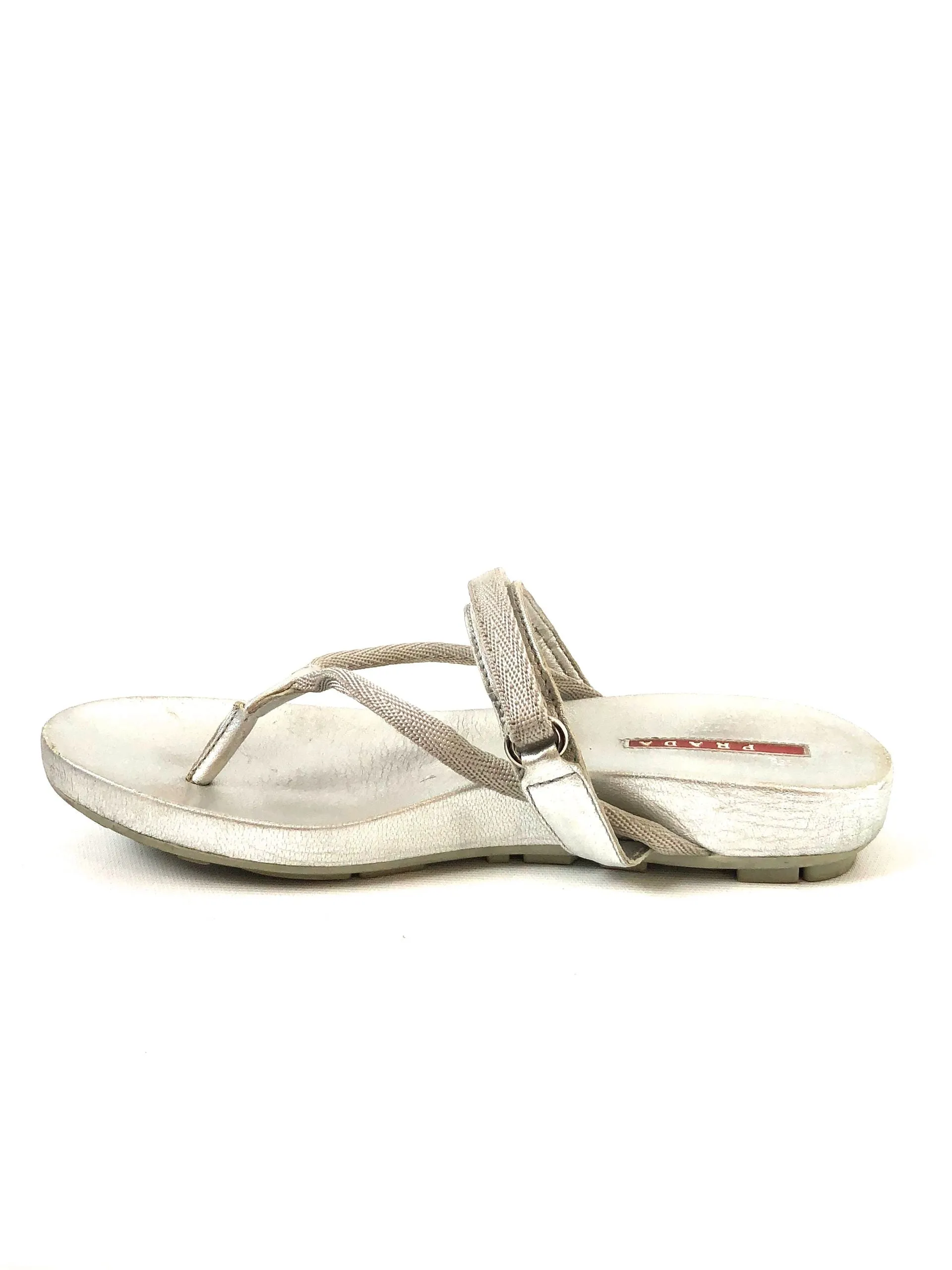 Prada Flip Flop Size 38 It (8 Us)