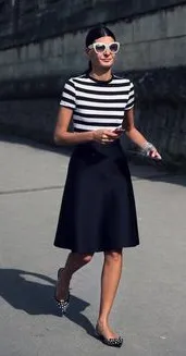 Prada navy cotton skirt Size 6UK
