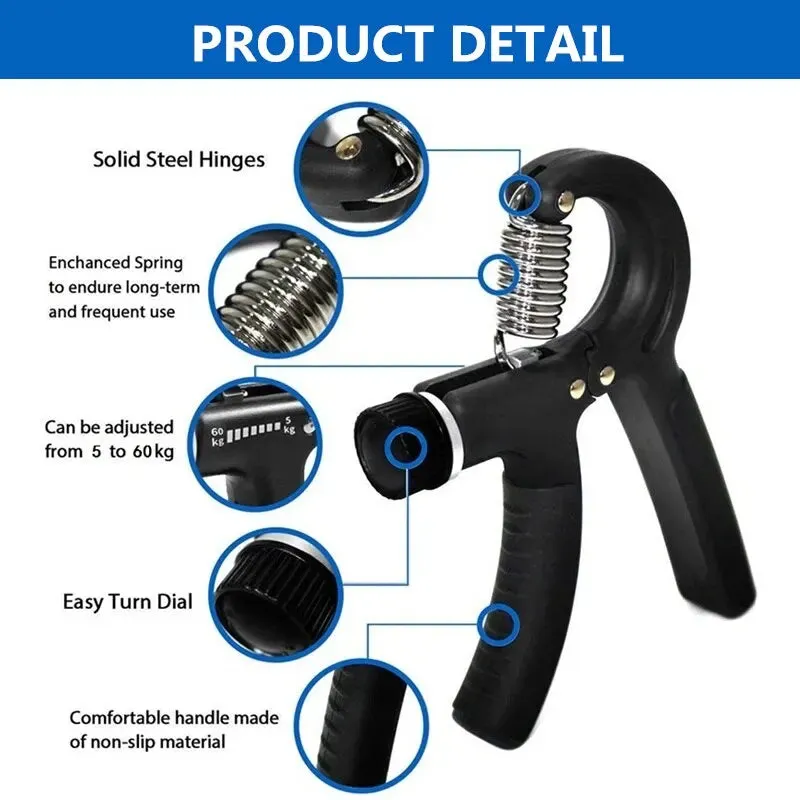 Professional R-Shaped Spring Grip - Wrist and Arm Strength Trainer