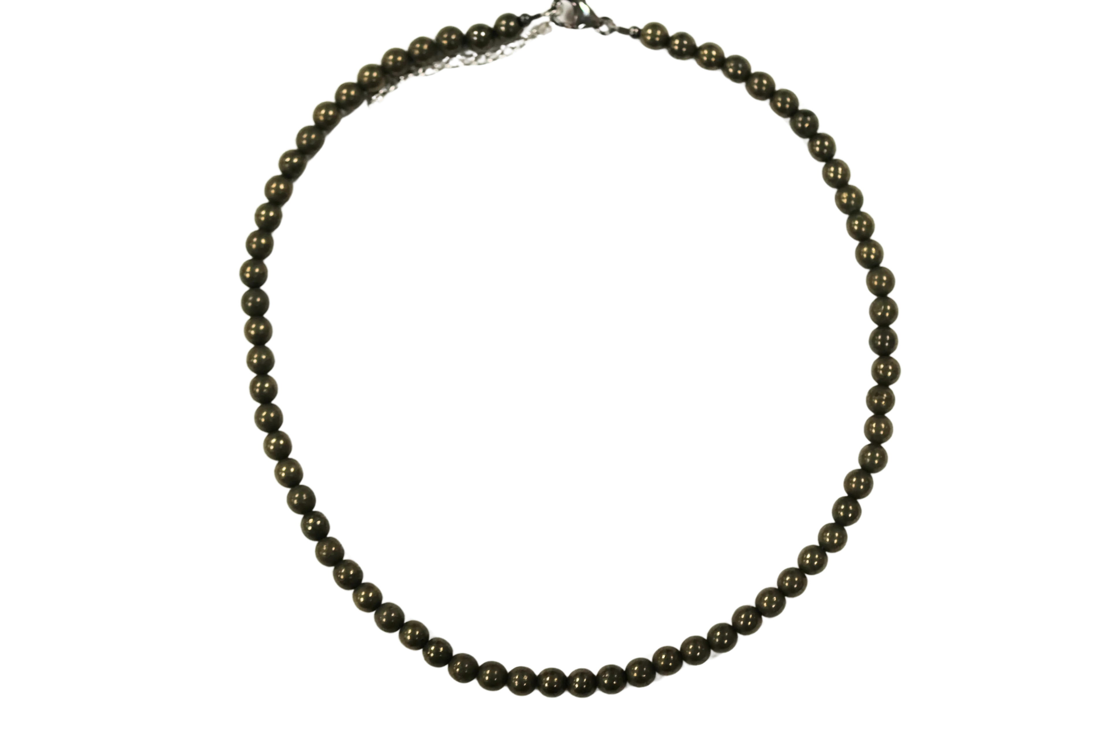 Pyrite 6mm smooth beads