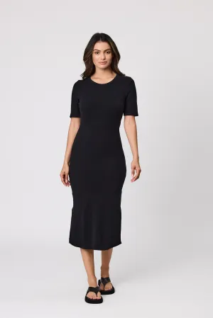 Ready Rib Dress - Black