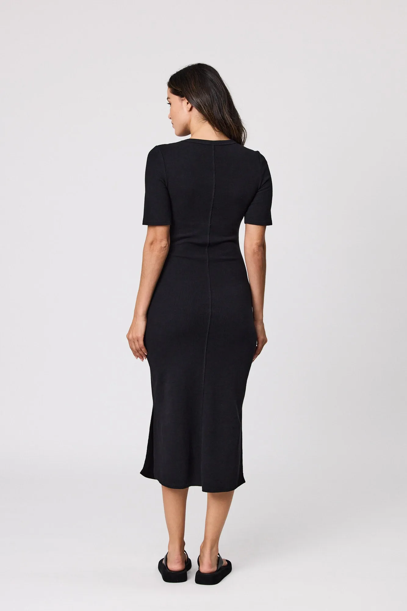 Ready Rib Dress - Black