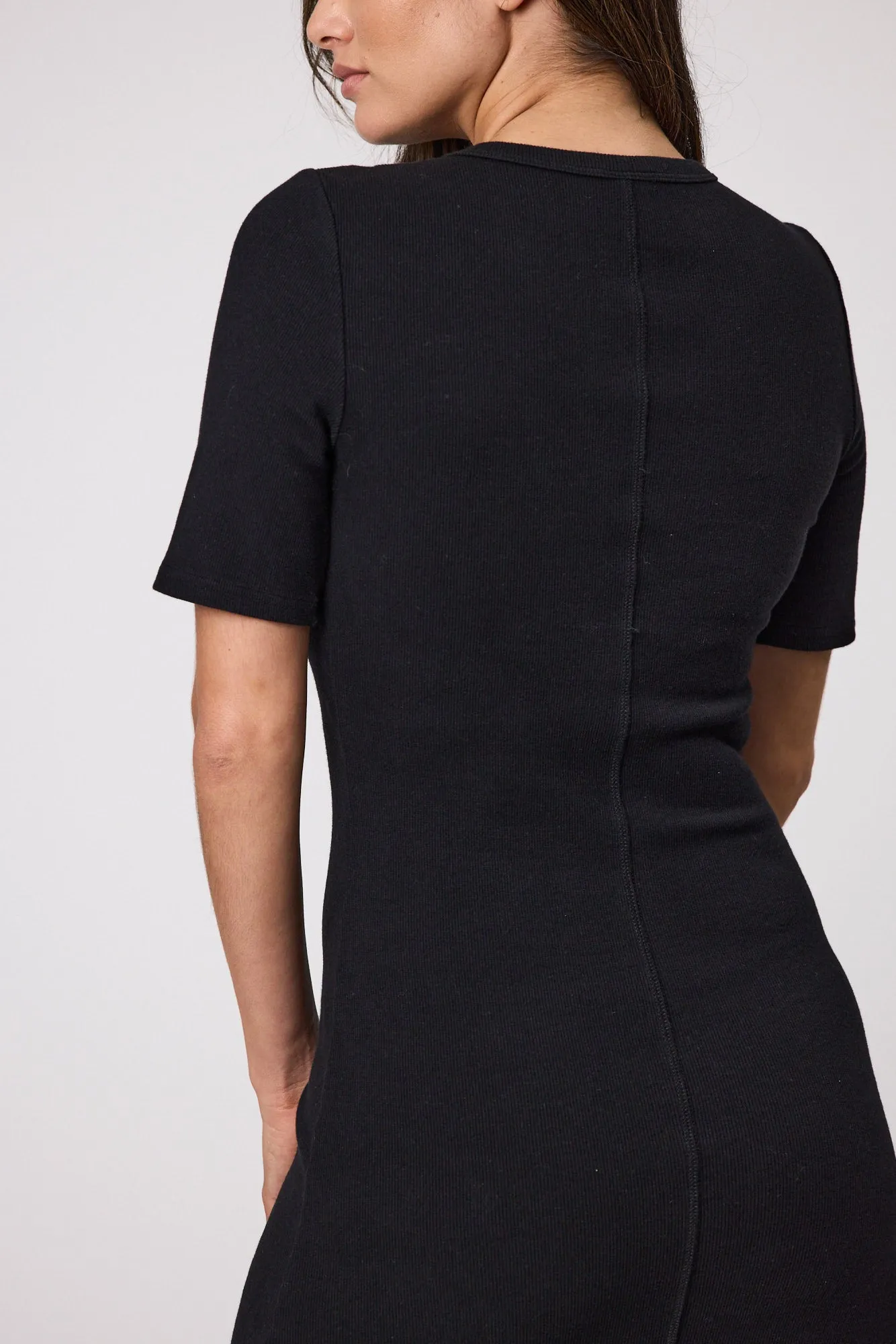 Ready Rib Dress - Black