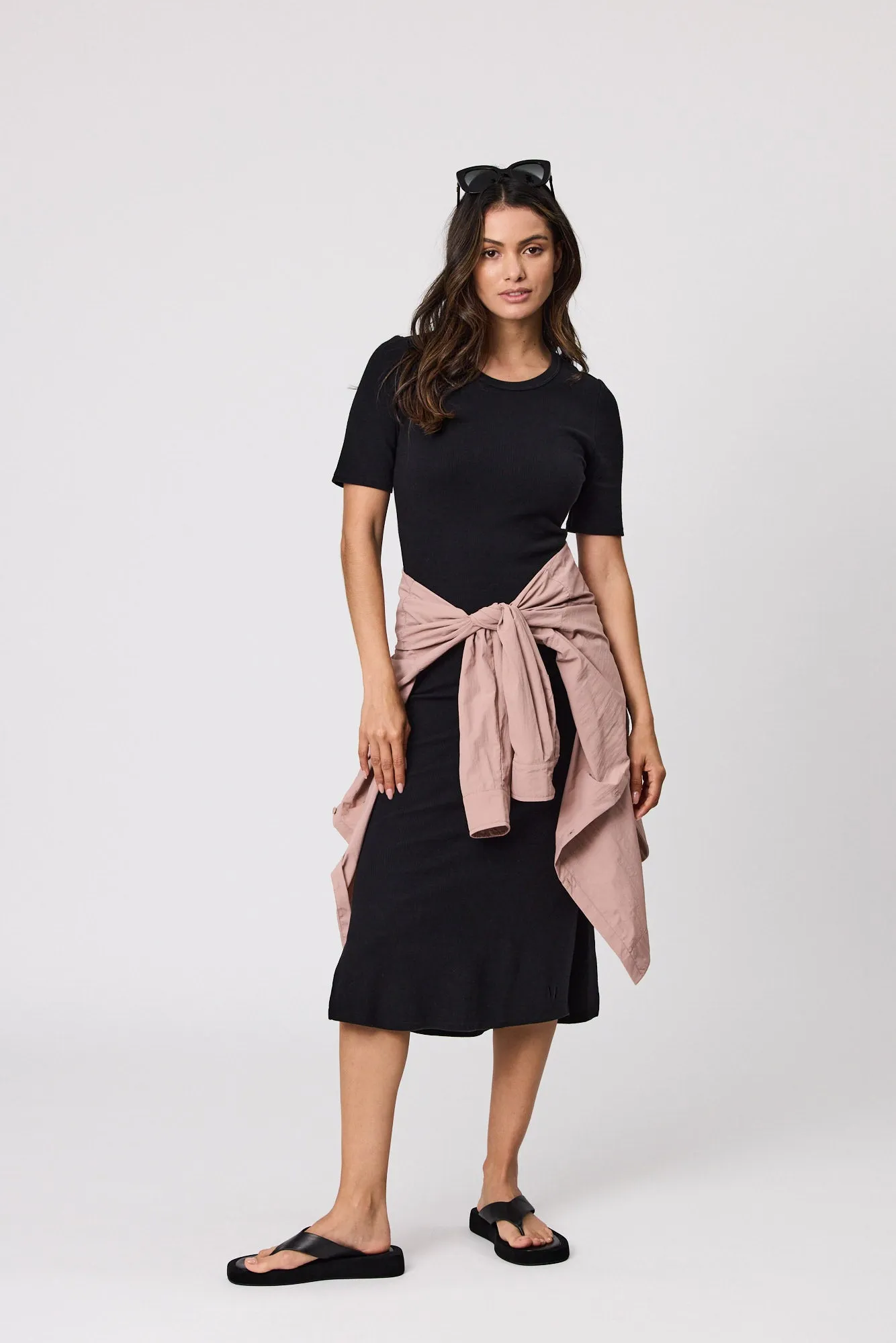Ready Rib Dress - Black