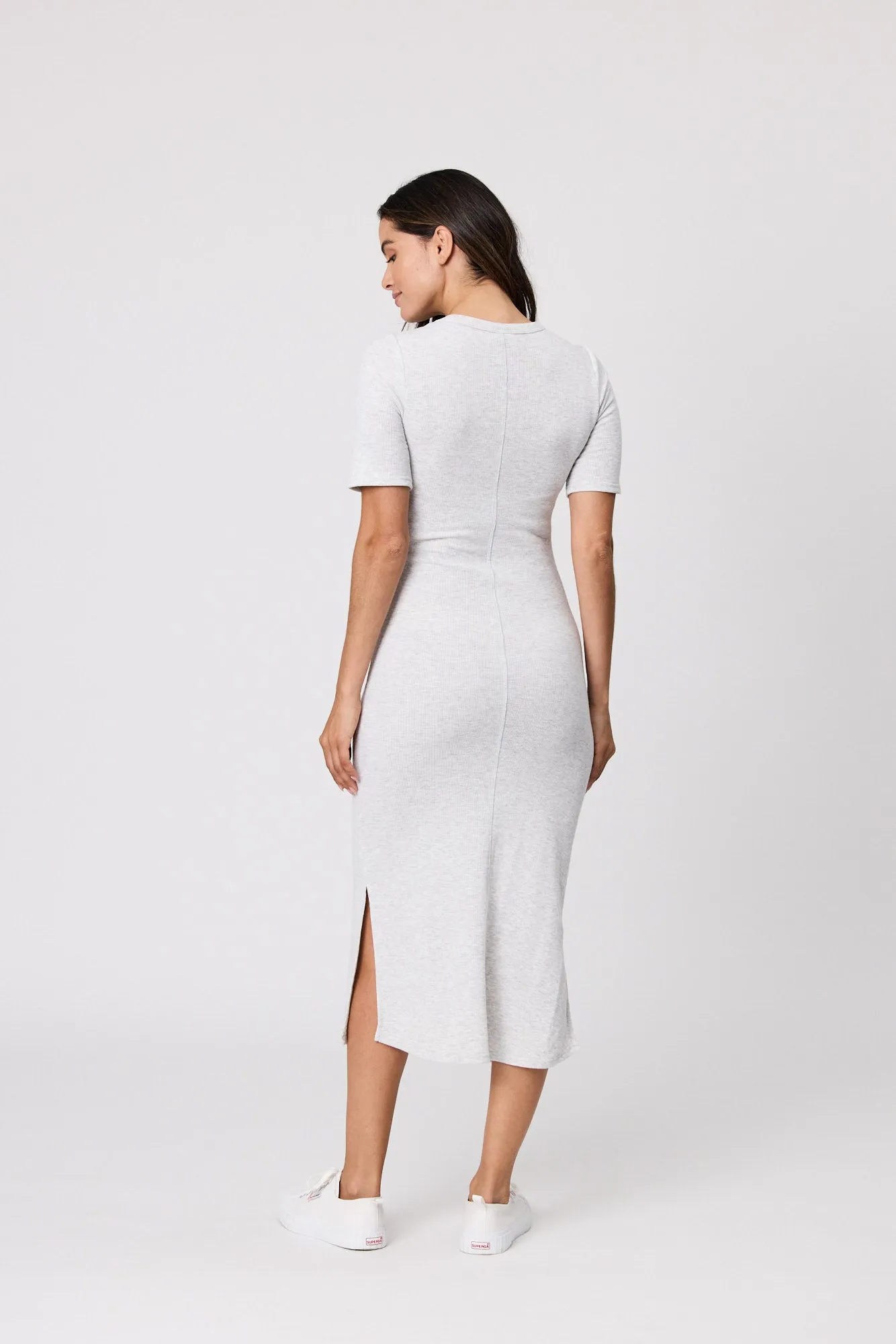 Ready Rib Dress - Oatmeal