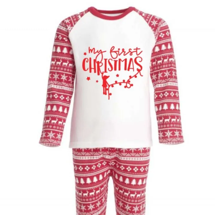 Red and White Long Sleeve Top - Why not Personalise me!