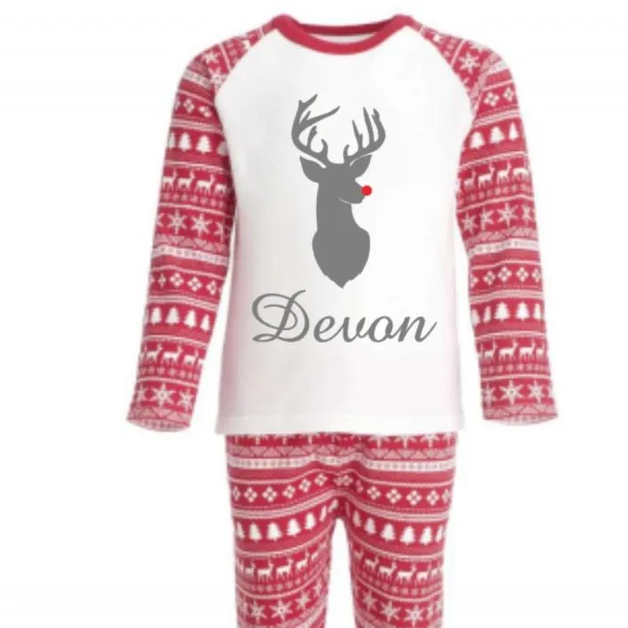 Red and White Long Sleeve Top - Why not Personalise me!