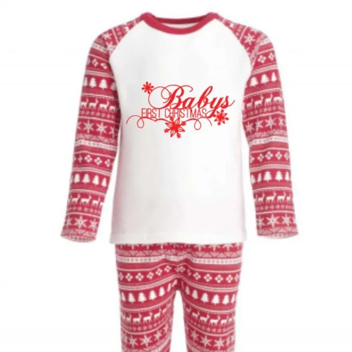 Red and White Long Sleeve Top - Why not Personalise me!