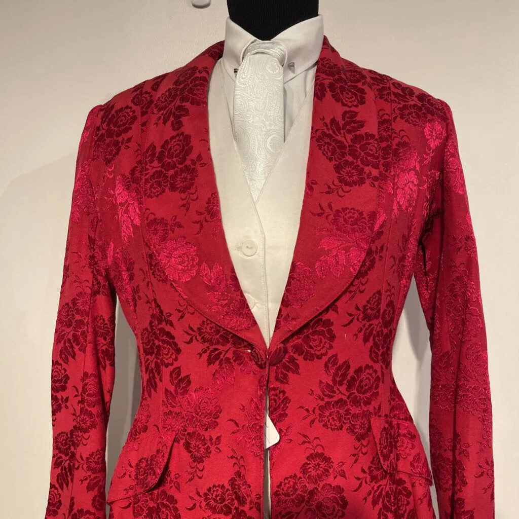 Red Daycoat with Roses