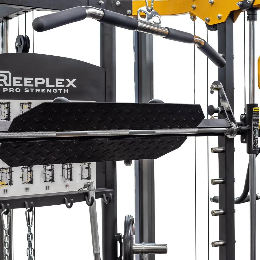 Reeplex Cbt-PL Multi Station Gym   Fid Bench   Leg Press   100kg Weight Plates   Olympic Barbell