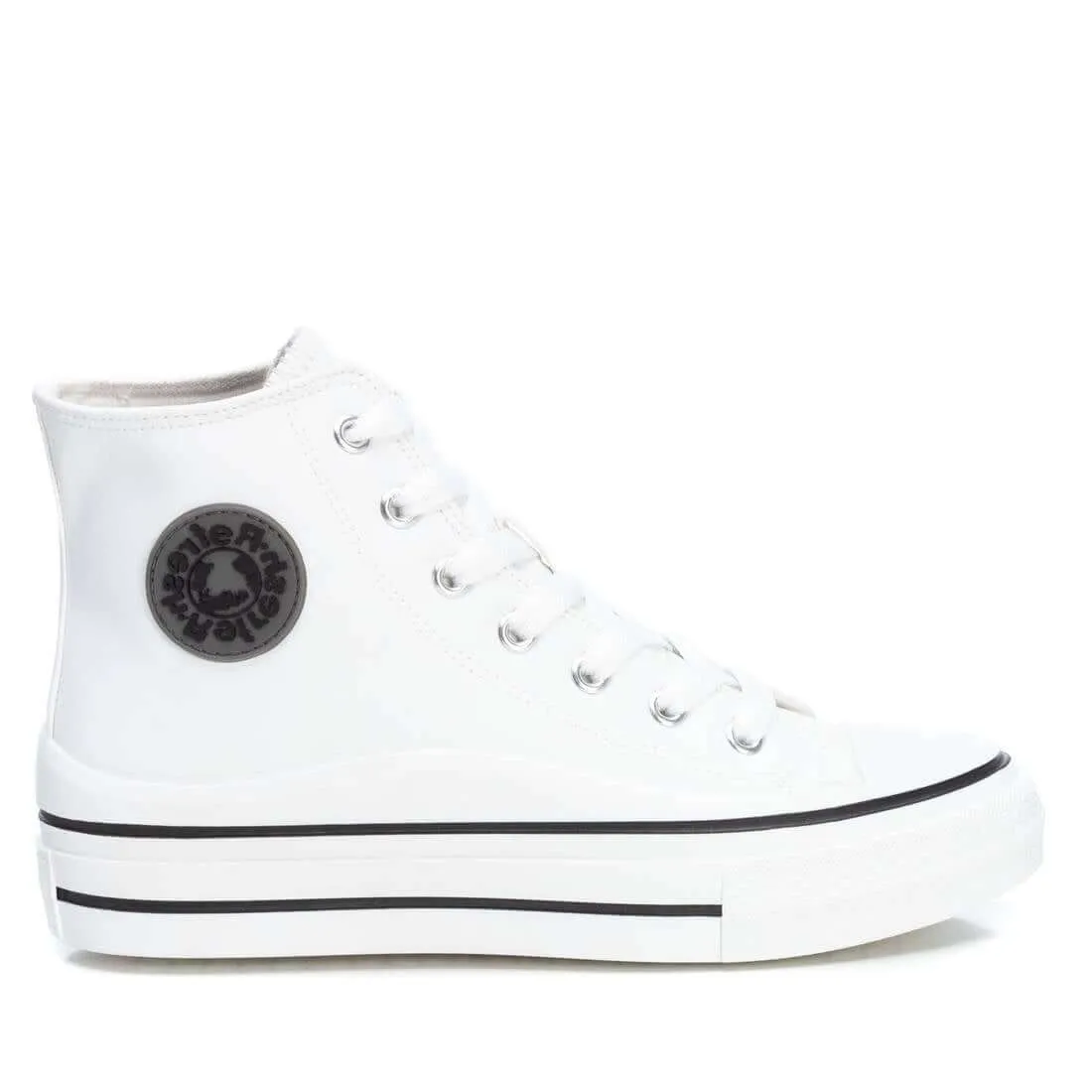 Refresh White High Top Platform Trainers