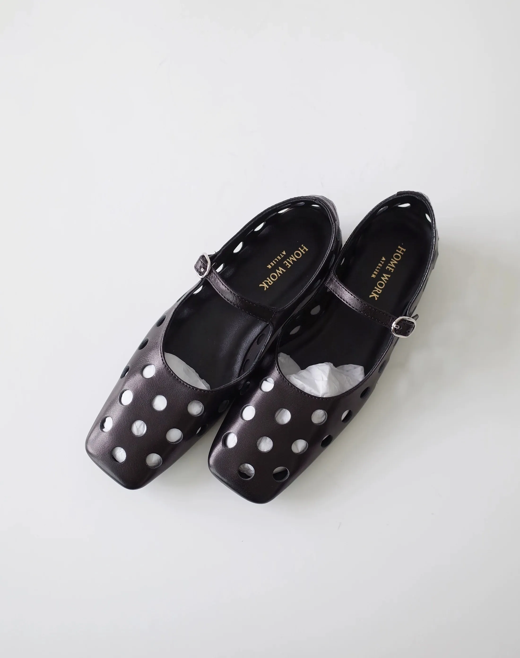 Retro Perforated Mary Jane Shoes