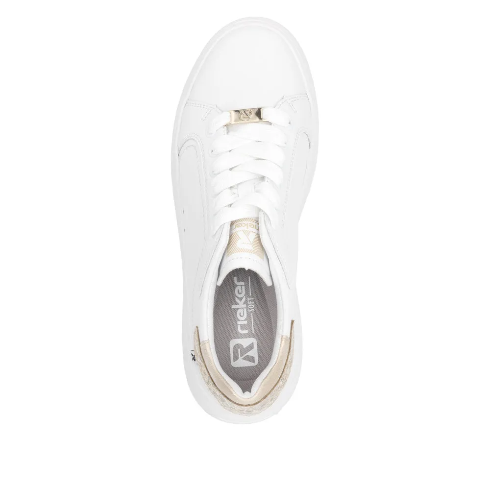 Rieker Sport Trainer White Gold