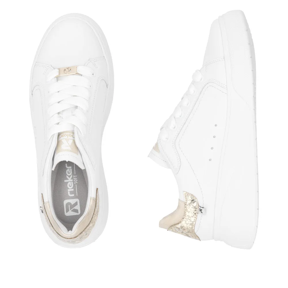 Rieker Sport Trainer White Gold