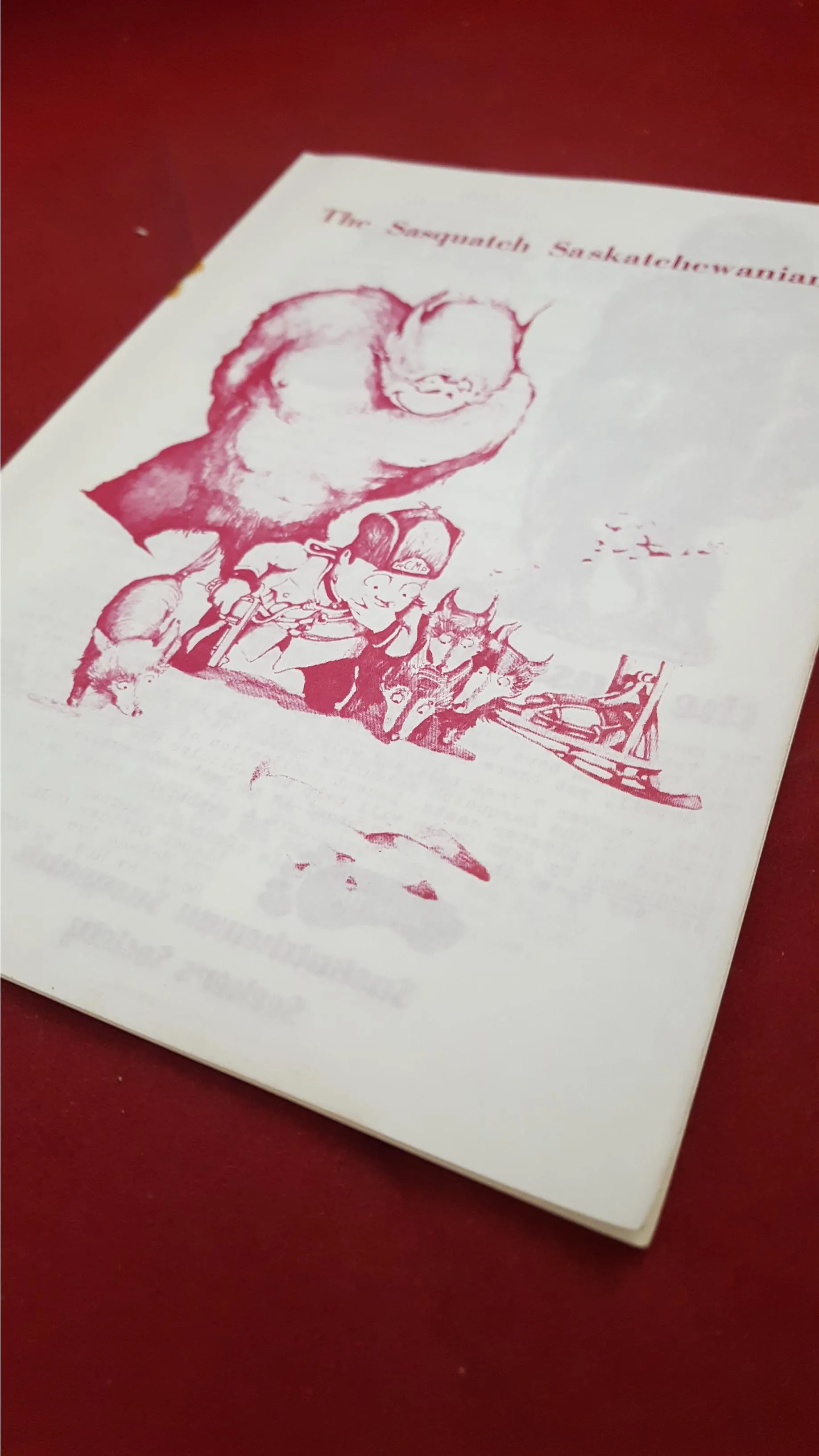 Riverside Quarterly - The Sasquatch Saskatchewanian
