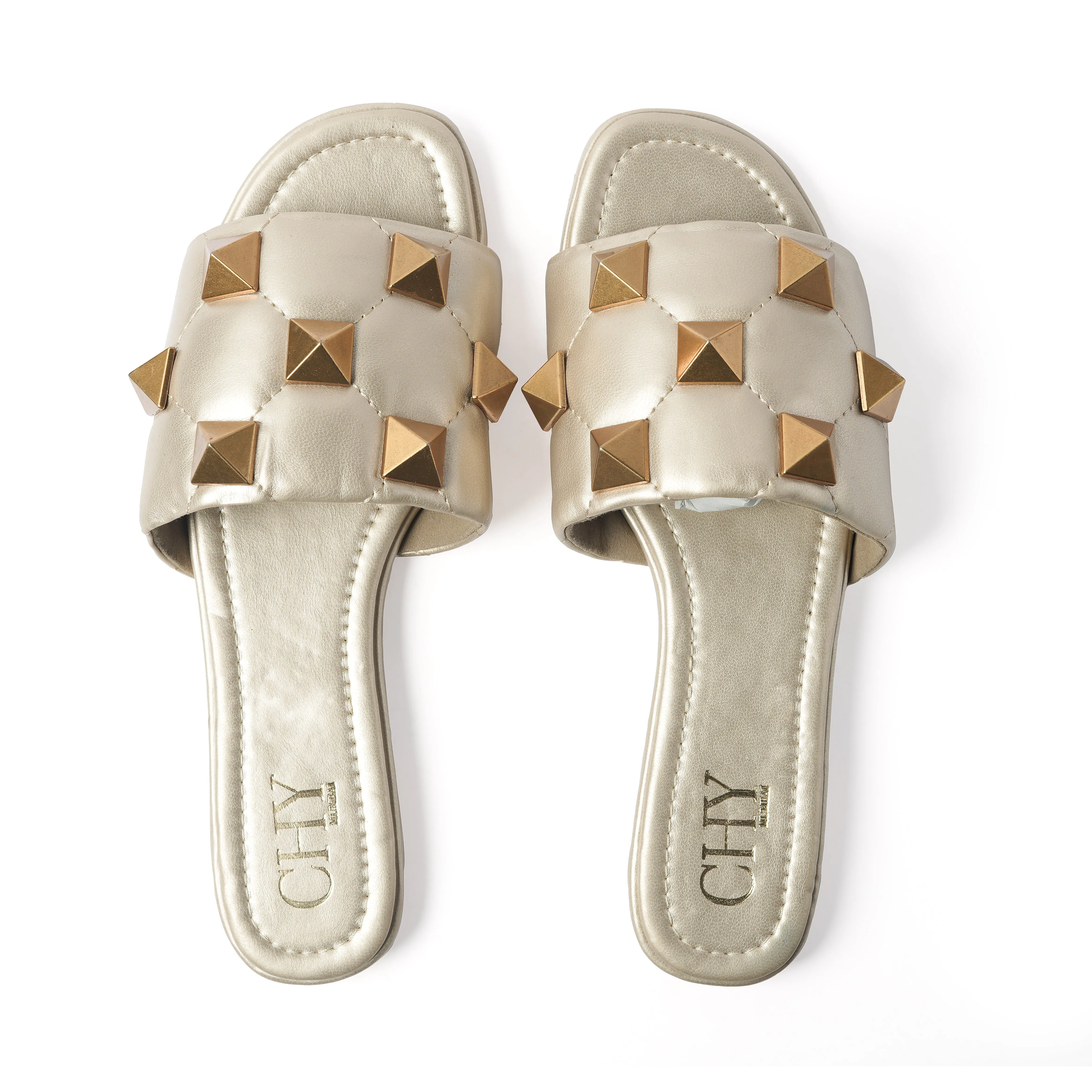 ROCKSTUD GOLD FLATS