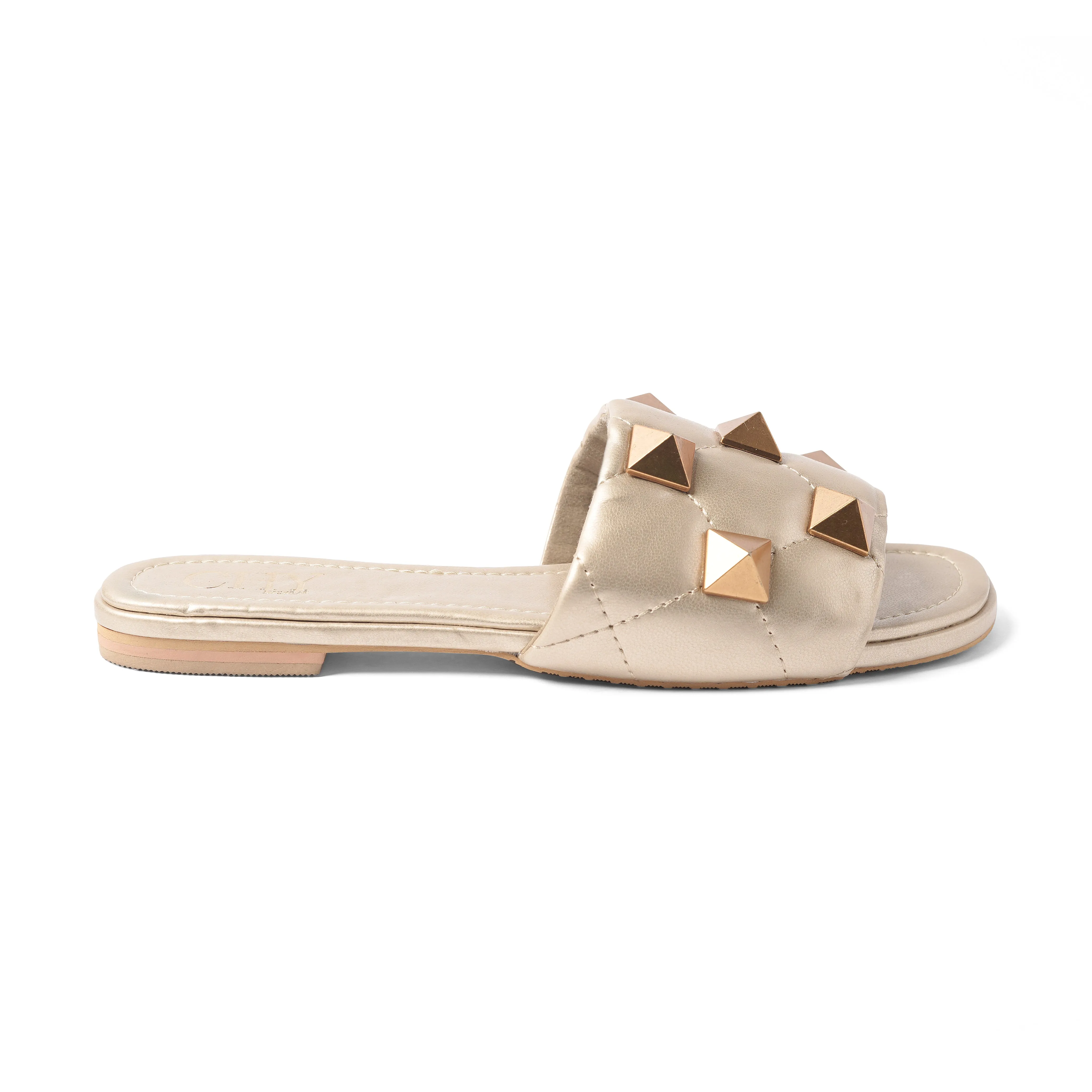 ROCKSTUD GOLD FLATS