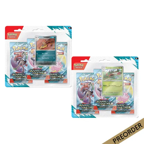 Scarlet & Violet Journey Together Three Booster Blisters (Pair) POKEMON TCG
