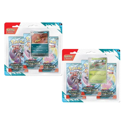 Scarlet & Violet Journey Together Three Booster Blisters (Pair) POKEMON TCG