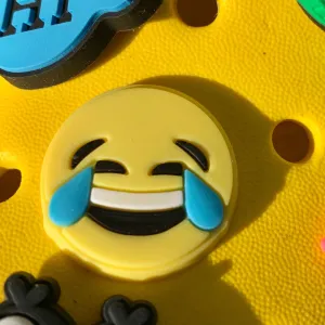 SHOE CHARMS - LAUGHING EMOJI