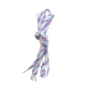 SHOE LACES - retro blue/red
