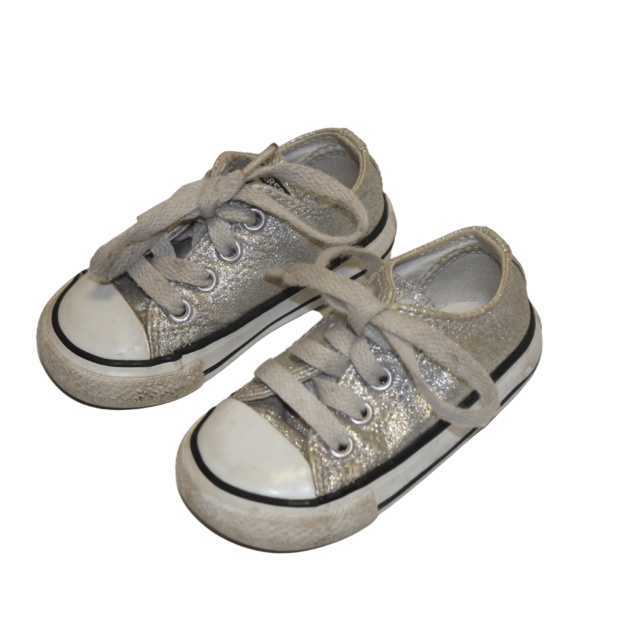 Silver Sparkle Low Top