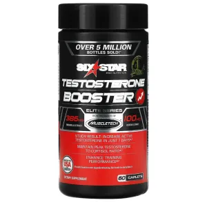 SixStar Elite Series Testosterone Booster 60 Caplets Exp 29 jun 2027