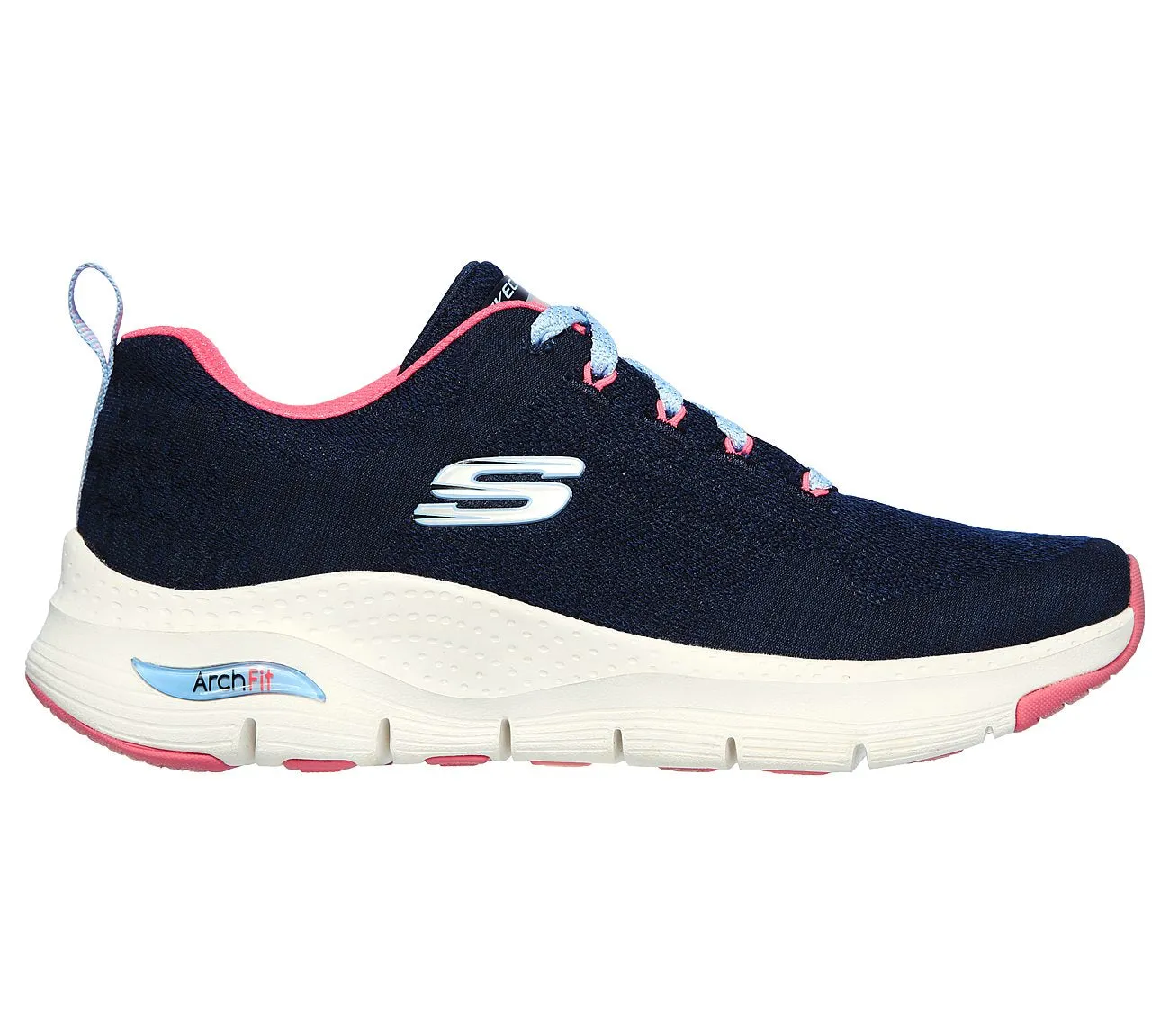 Skechers Comfy Wave 149414 Arch Fit Sneakers für Damen mit weiter Passform