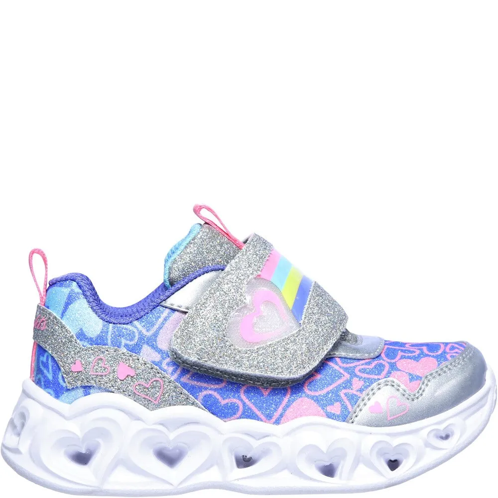 Skechers Heart Lights Touch Fastening Trainer