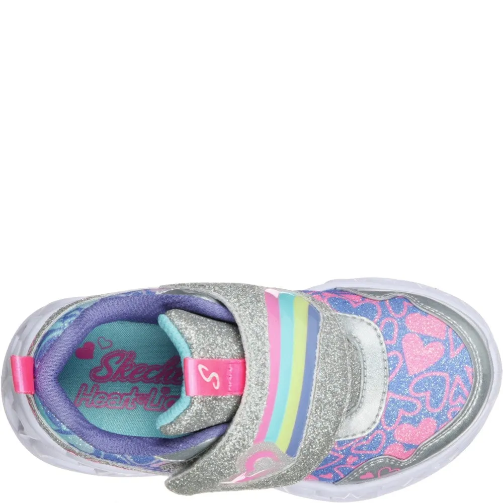 Skechers Heart Lights Touch Fastening Trainer