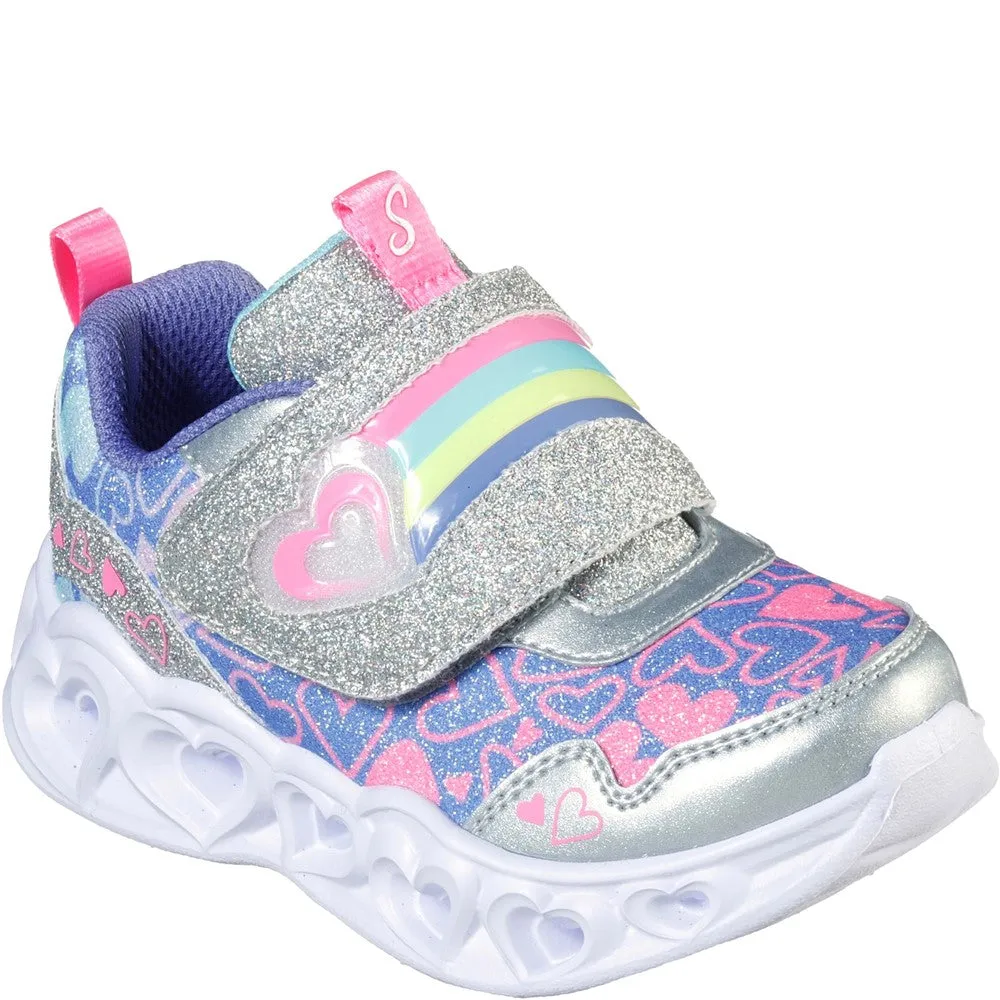 Skechers Heart Lights Touch Fastening Trainer