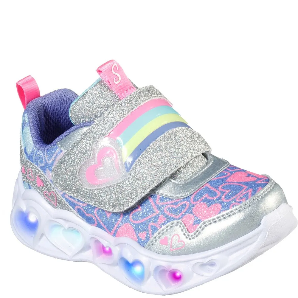 Skechers Heart Lights Touch Fastening Trainer
