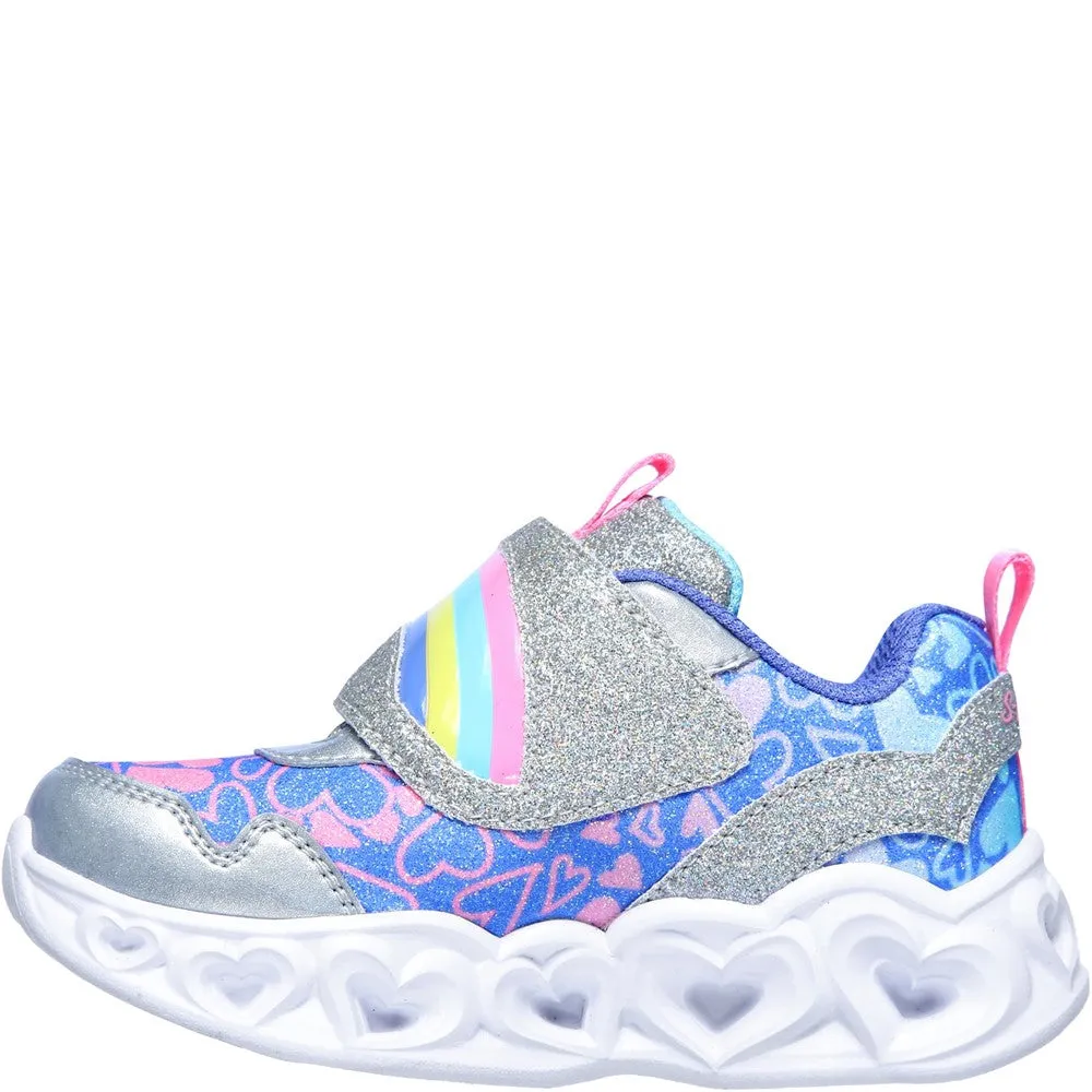 Skechers Heart Lights Touch Fastening Trainer