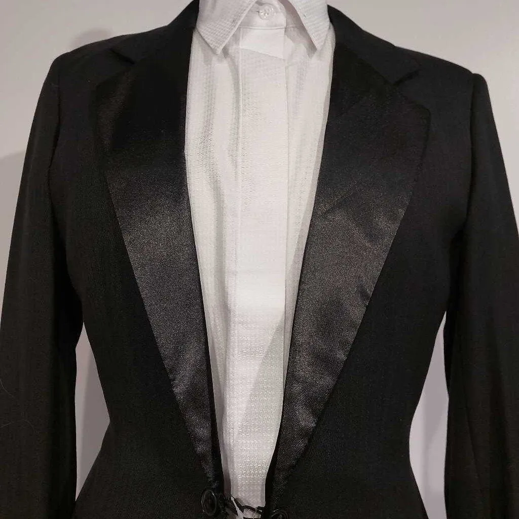 Snooty Fox Black Herringbone Boys Tux