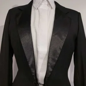 Snooty Fox Black Herringbone Boys Tux