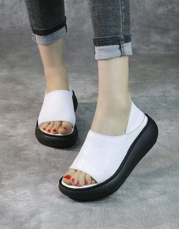 Soft Sole Summer Open-Toe Wedge Sandals