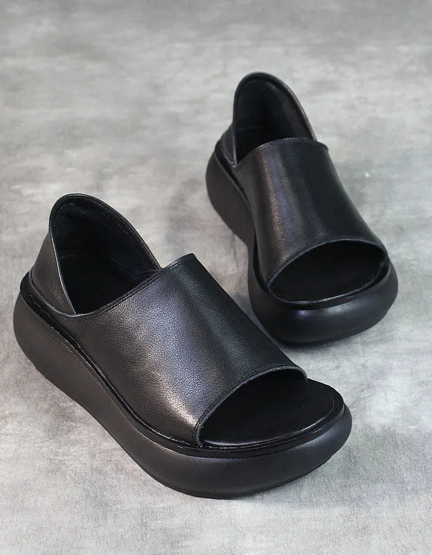 Soft Sole Summer Open-Toe Wedge Sandals