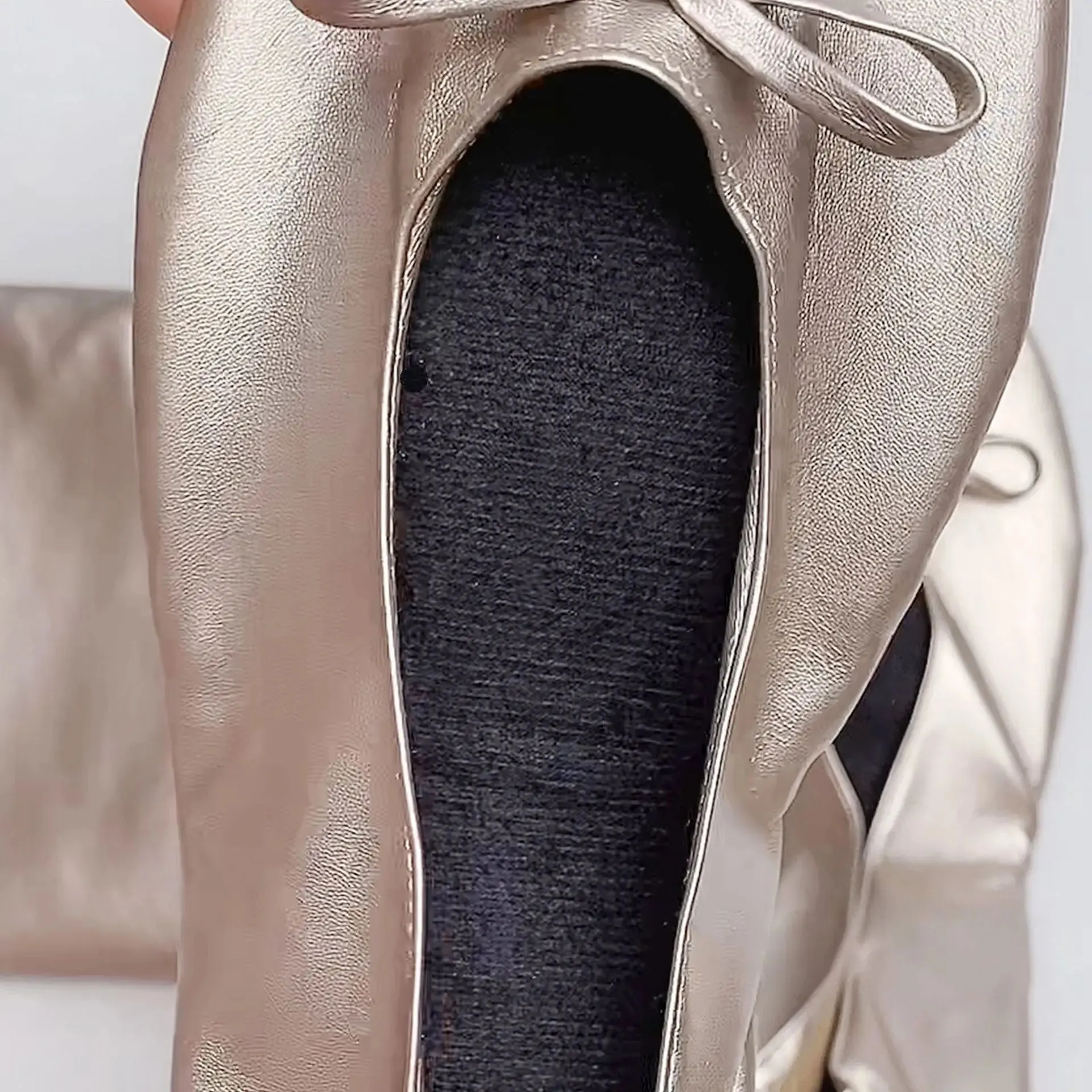 Sparkling Steps: Dance the Night Away in Champagne Flats-FF-CHM-C Size S to XXL