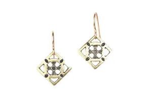 Sunburst Bronze Earrings