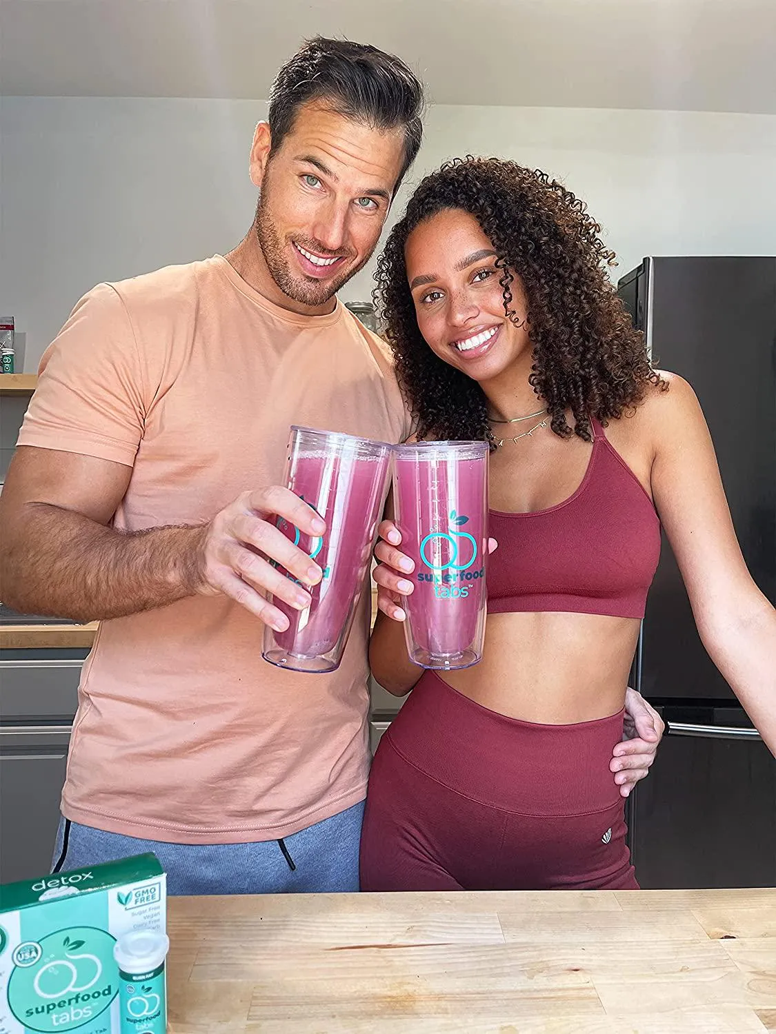 Superfood Tabs - Plant-Based Fizzy Drink, 15 Effective Superfoods, Boost Hydration with Burdock Root, Matcha, Beetroot and More. Sugar Free, Non-GMO, Keto Friendly, Gluten Free, 60 Drinks, Berry Flavor
