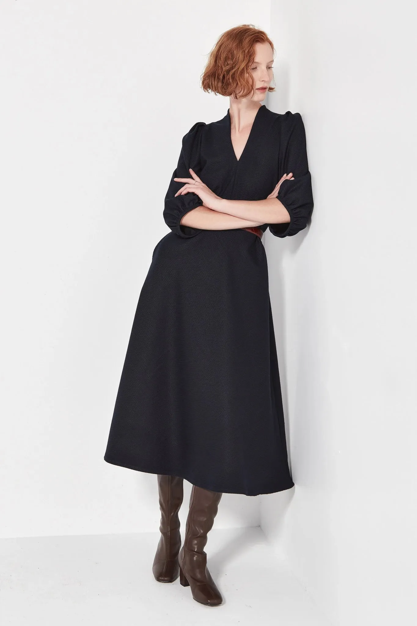 Swinton Dress | Navy