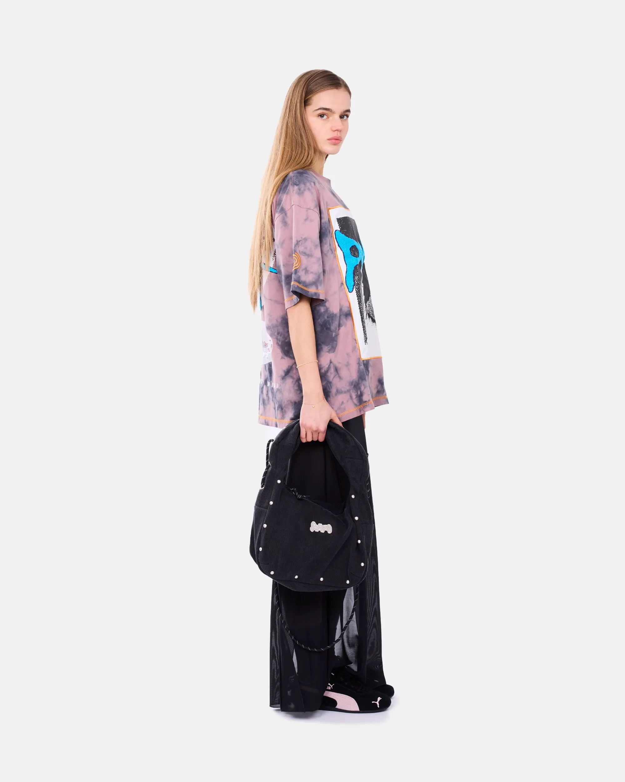 Tarot Bag Denim Hearts