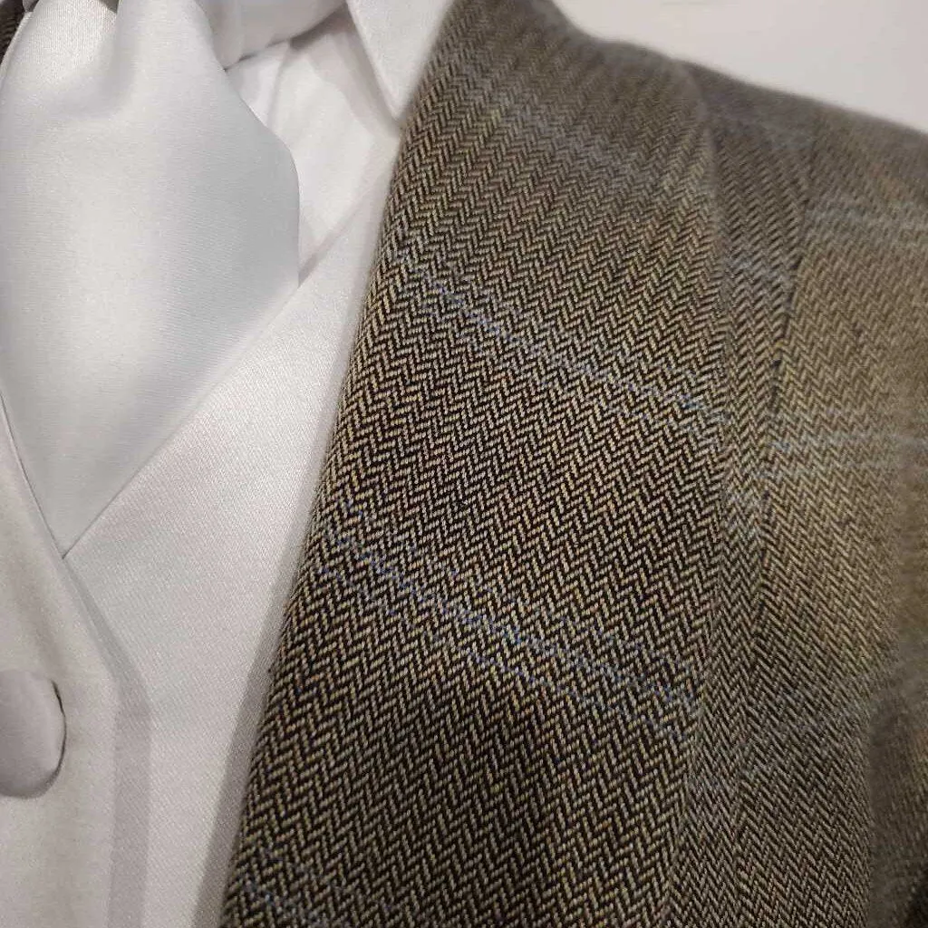Taupe With Blue Plaid Daycoat