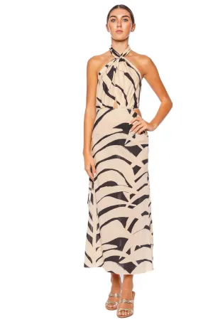 The Rhythm of the Sea Halter Midi Dress