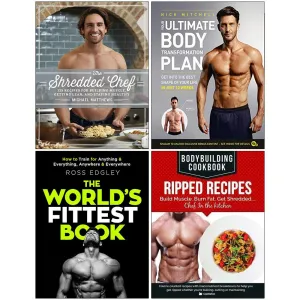 The Shredded Chef, Your Ultimate, The World, Bodybuilding 4 Books Collection Set