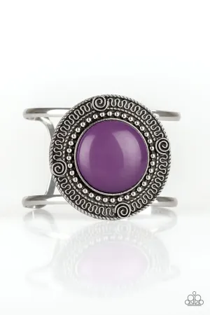 Tribal Pop Purple Cuff Bracelet