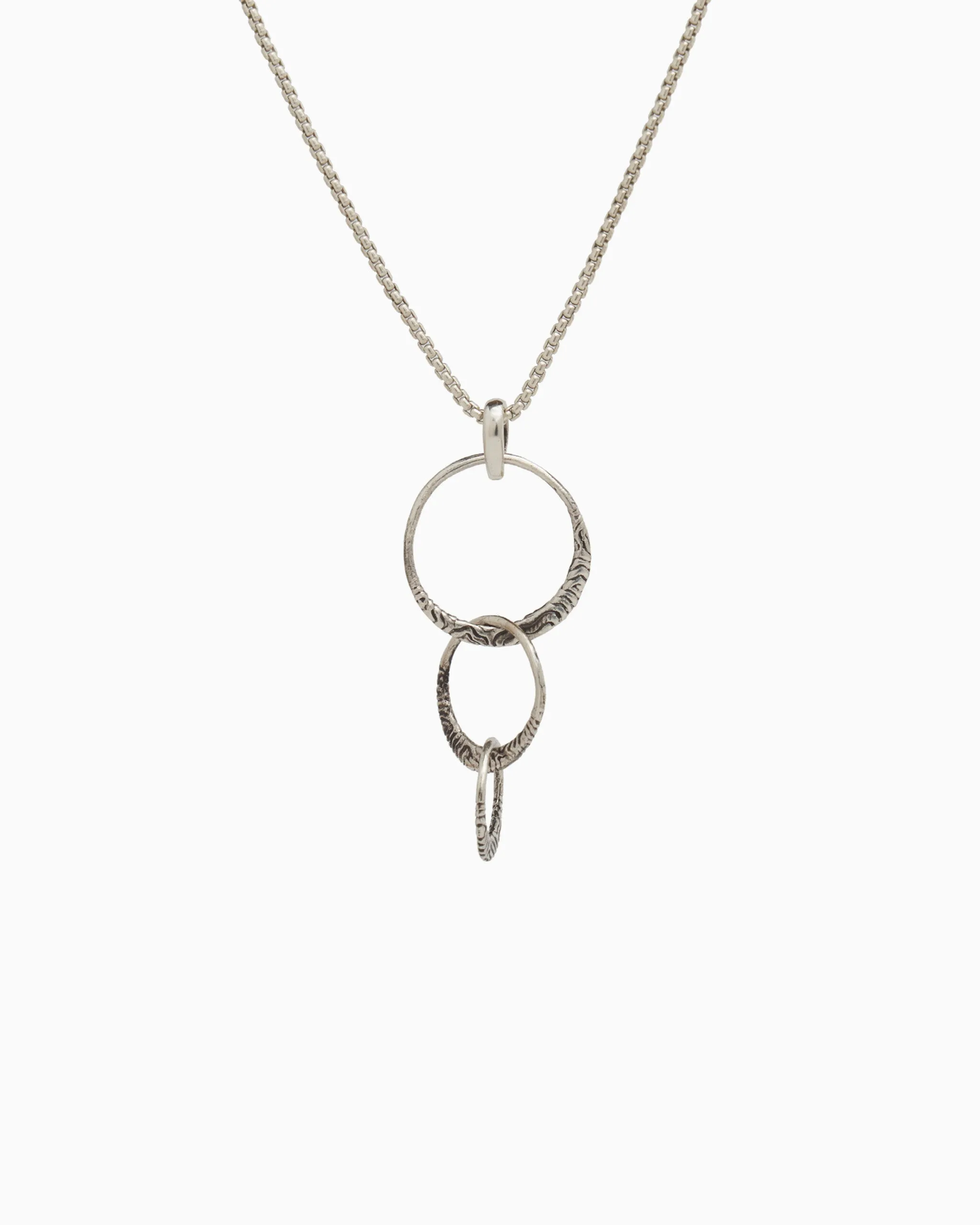 Triple Loop Pendant with Reef Texture