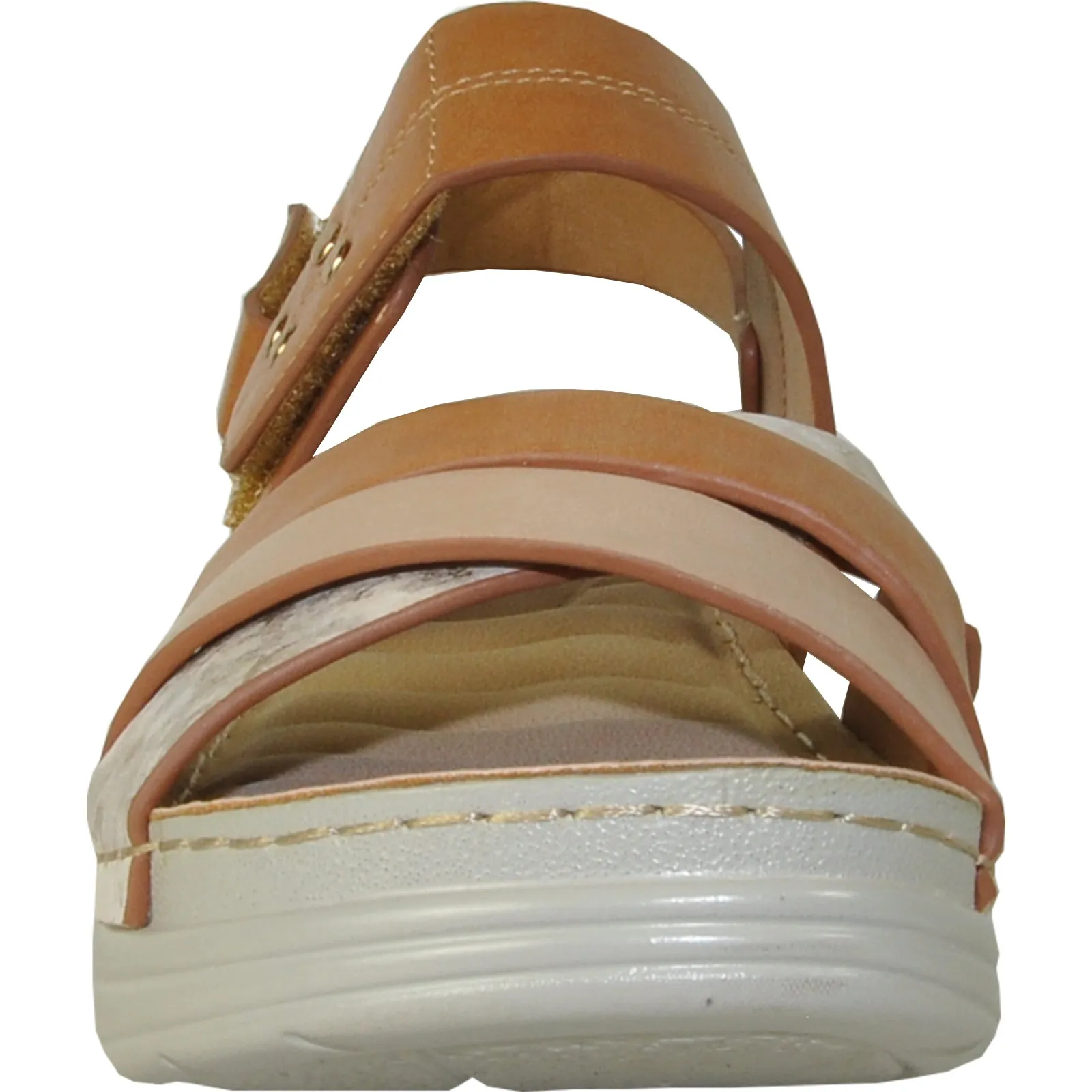 VANGELO Women Sandal CLARA Wedge Sandal Camel
