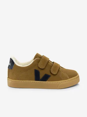 Veja Kids Suede Esplar Trainers in Brown