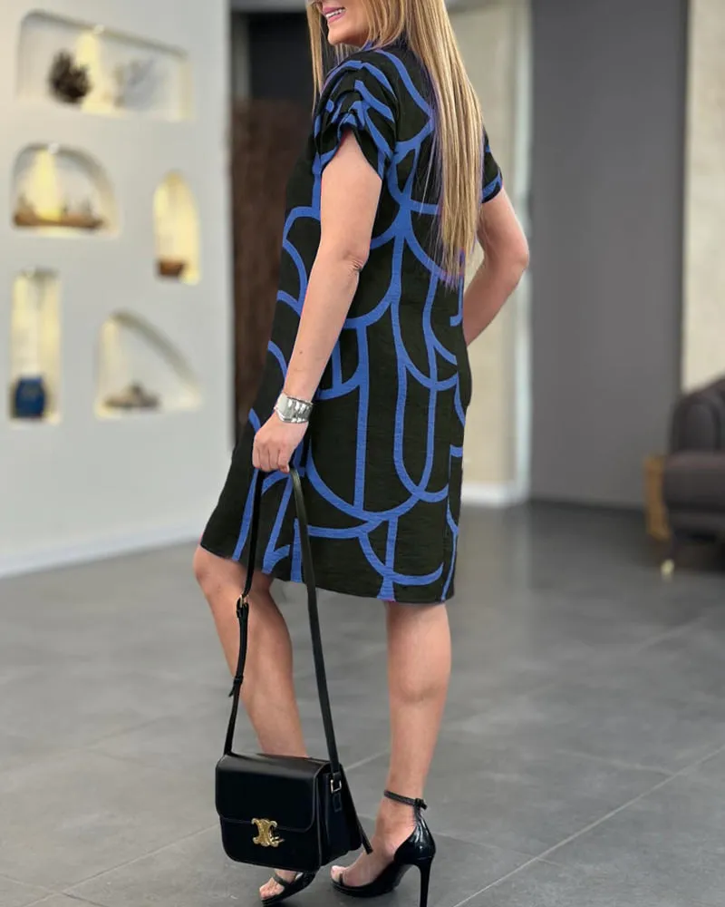 VERLYN - SHORT SLEEVE MIDI DRESS